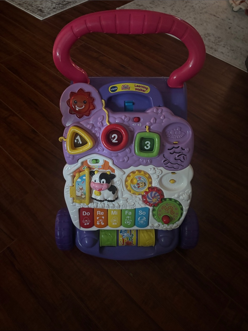 Interactive Learning Walker - Purple and Pink